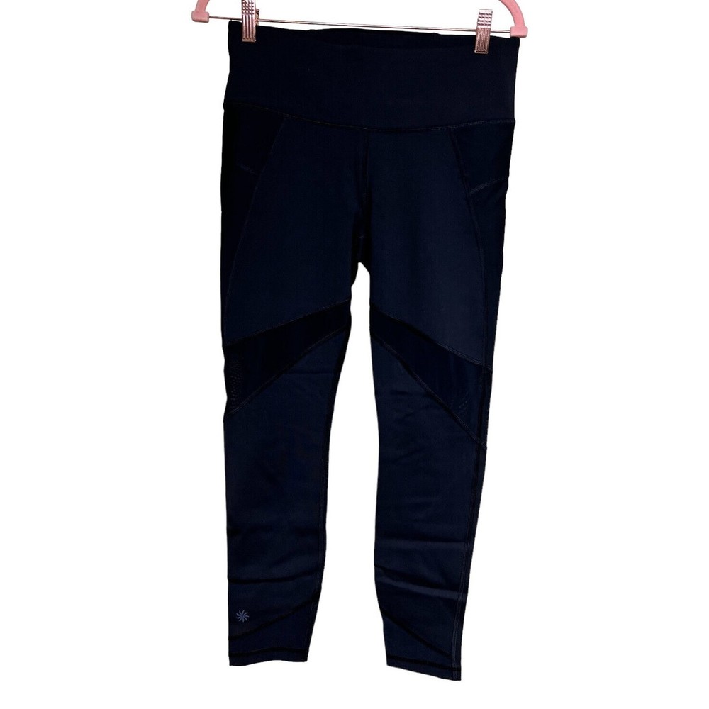 ATHLETA Sculptek Stealth Mesh 7/8 Tight Black Women’s Size Medium‎